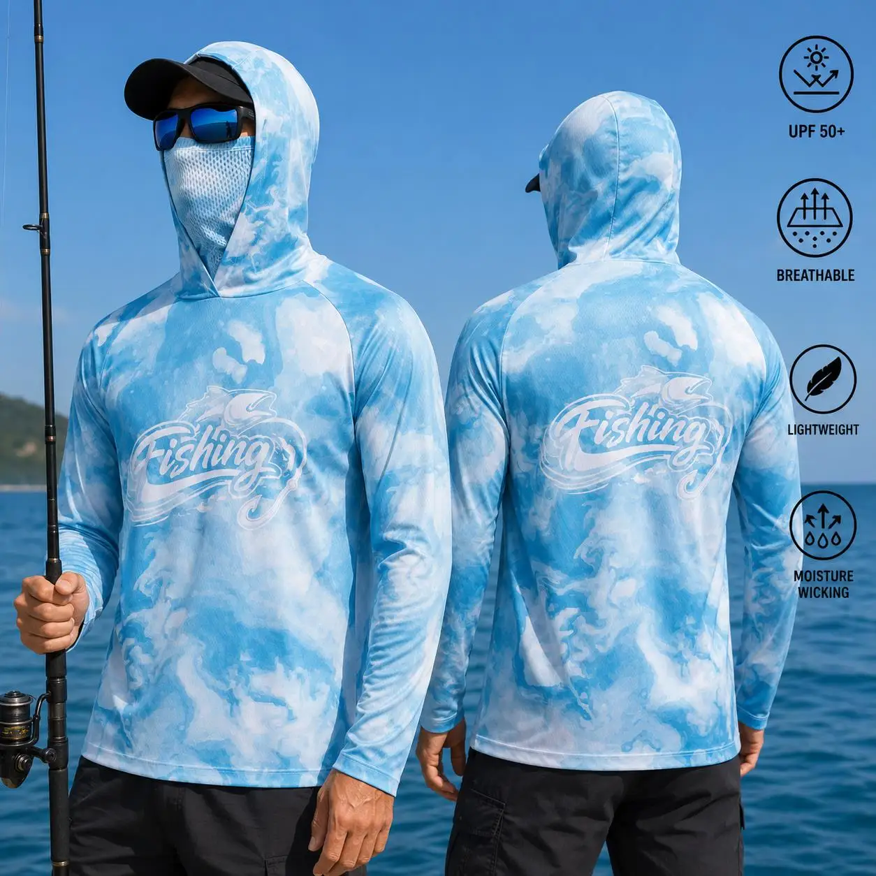 Heren vissershirt met capuchon - Fishing recensie en prijs