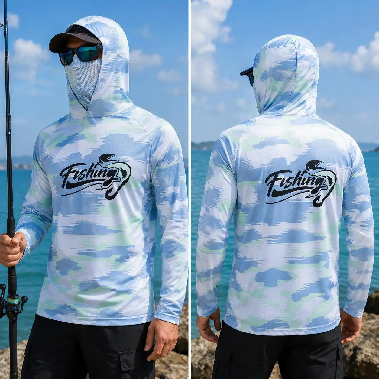 Heren vissershirt met capuchon - Fishing recensie en prijs
