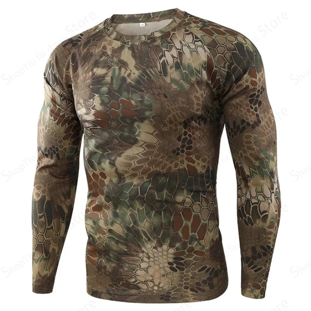 Heren Camo T-shirt met lange m - Hiking recensie en prijs